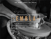 Tablet Screenshot of embla-keramikk.com